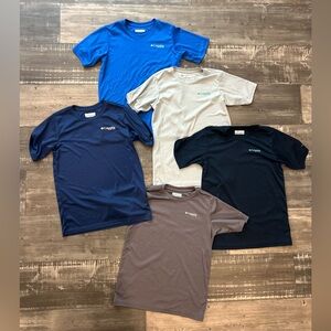 Set of Five Colombia T-Shirts in Various Colors. Boys Size M 10-12.